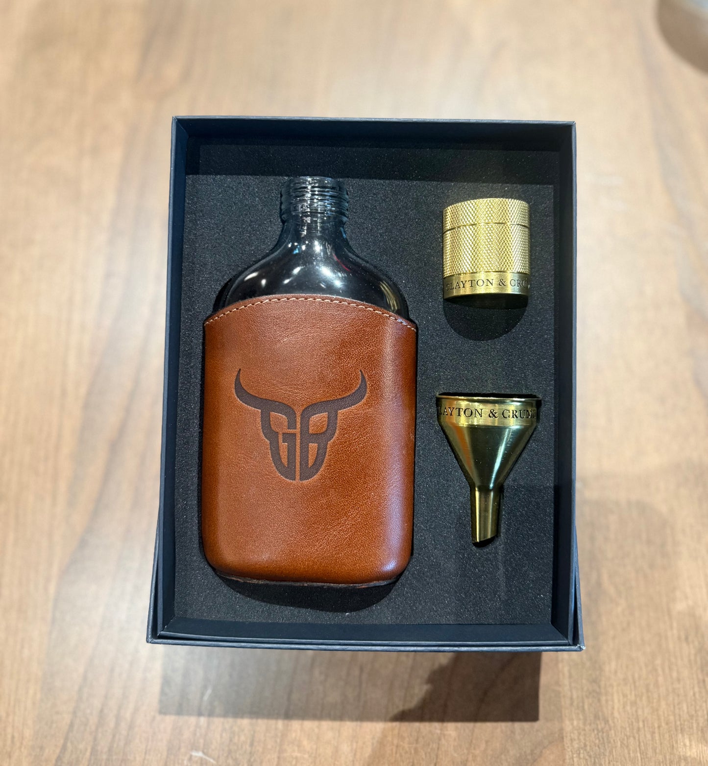 Clayton & Crume Glass Flask