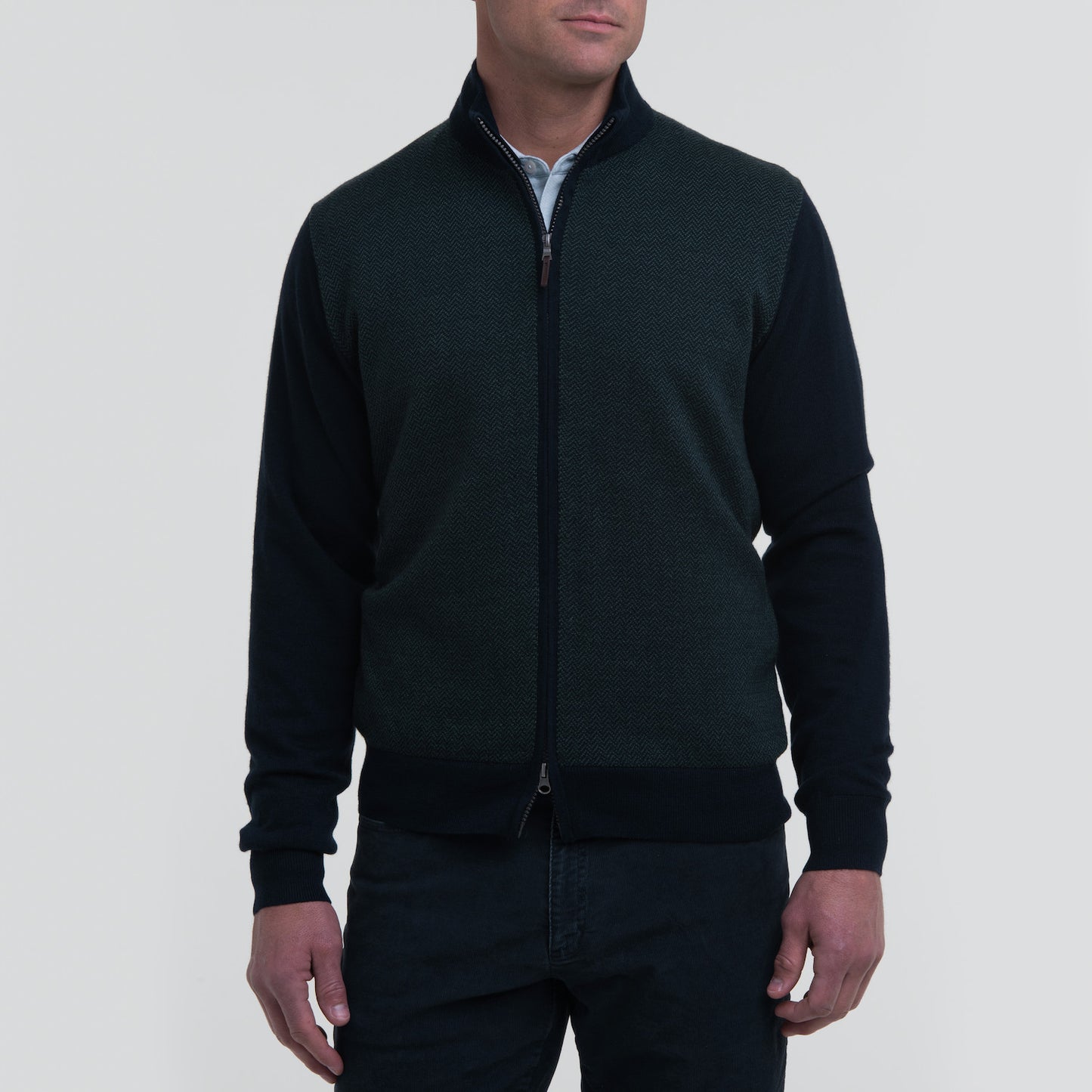 Fairway & Greene Herringbone Windsweater
