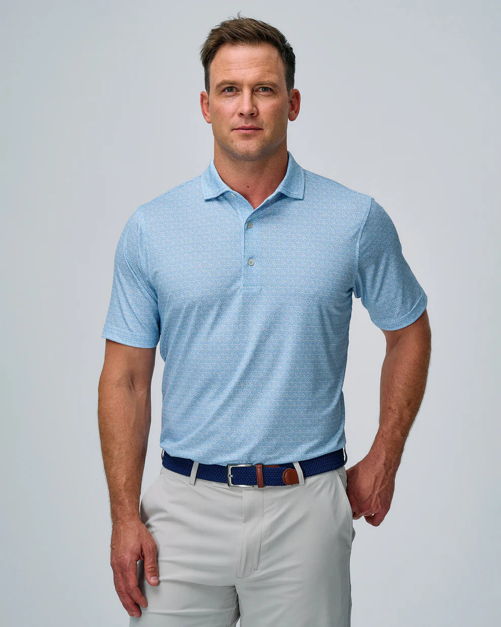 Dormie Flag & Victoria National Fairway & Greene Seacliff Print Polo