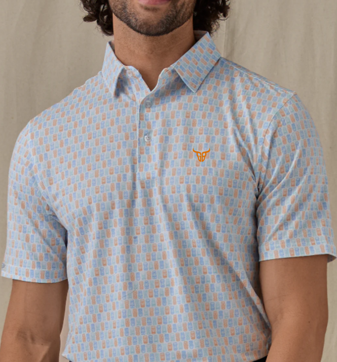 Straight Down Tiki Bar Polo