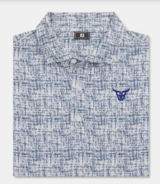 FootJoy Tweed Print Short Sleeve Polo