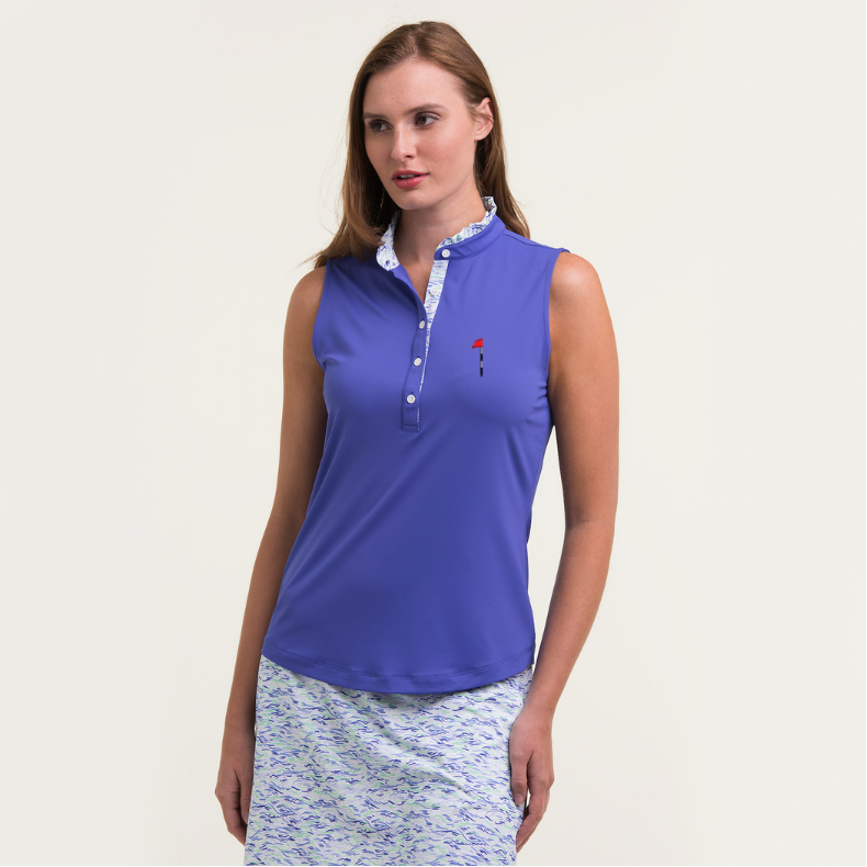 Dormie Flag Fairway & Greene Andi Sleeveless Polo