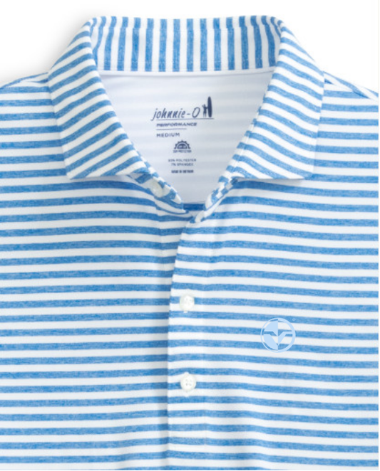 Victoria National Johnnie-O Reese Stripe Performance Jersey Polo