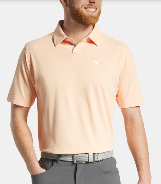 GrayBull FootJoy Pique Floral Trim Polo