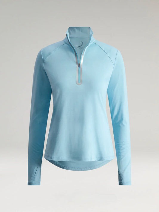 Zero Restriction Lea Zip Mock