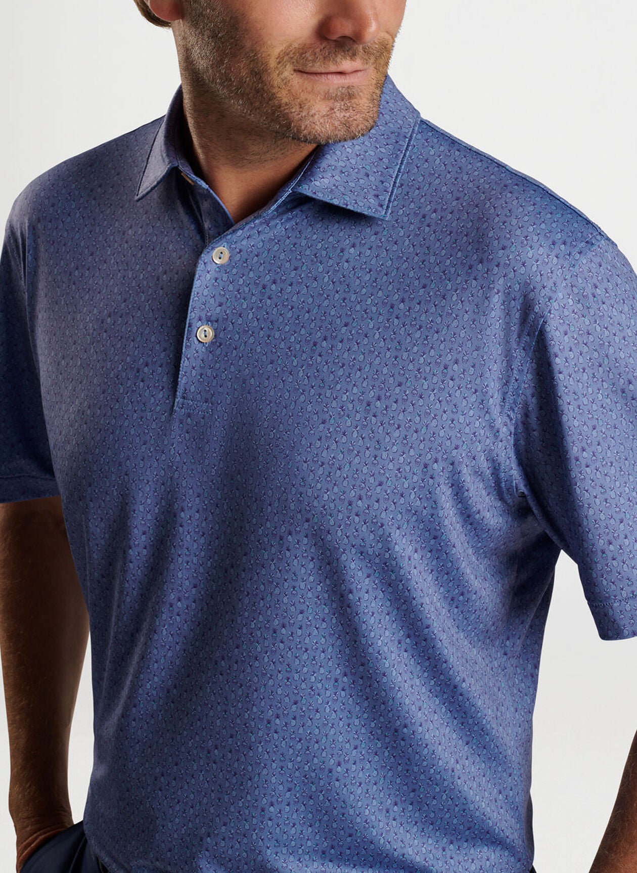 Peter Millar Pina Skullada Performance Jersey Polo