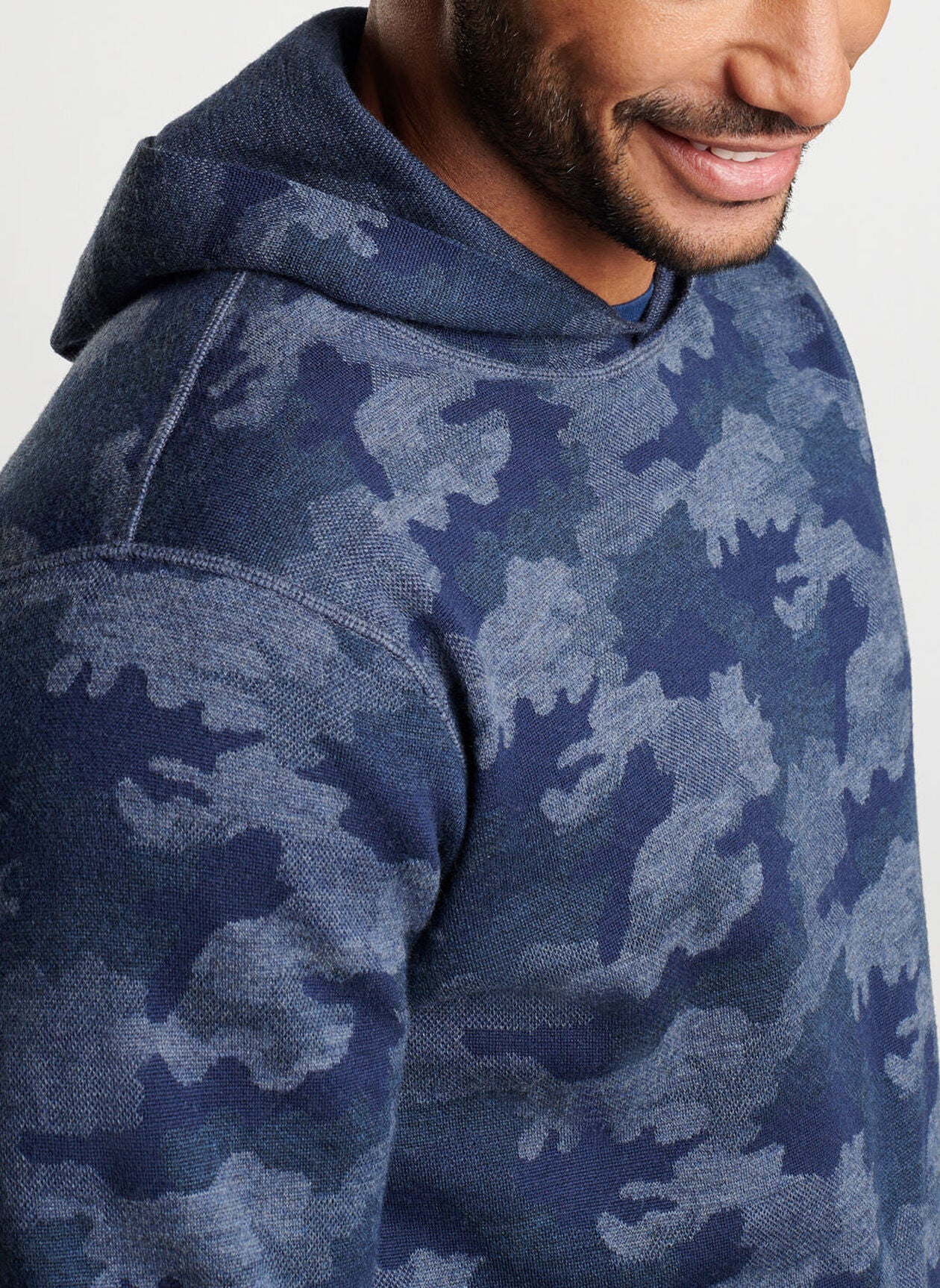 Peter Millar Reversible Camo Popover Hoodie