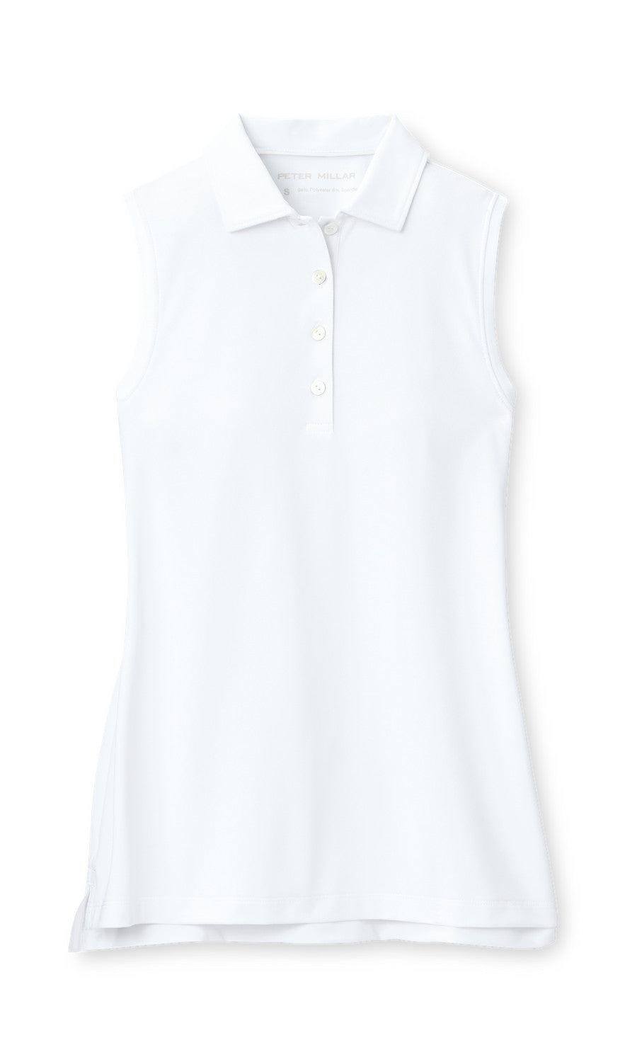 Peter Millar Banded Sport Mesh Sleeveless Button Polo