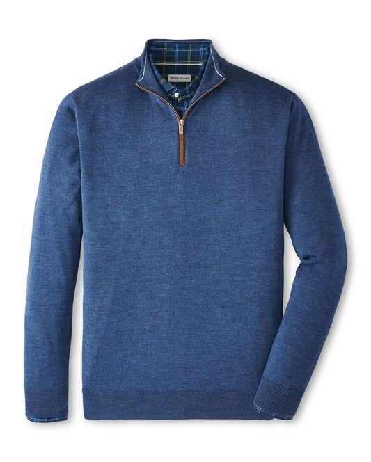 ArborLinks Peter Millar Autumn Crest Suede Trim 1/4 Zip