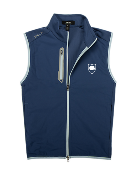 Hidden Creek RLX Tech Terry Full Zip Vest Annapolis Blue