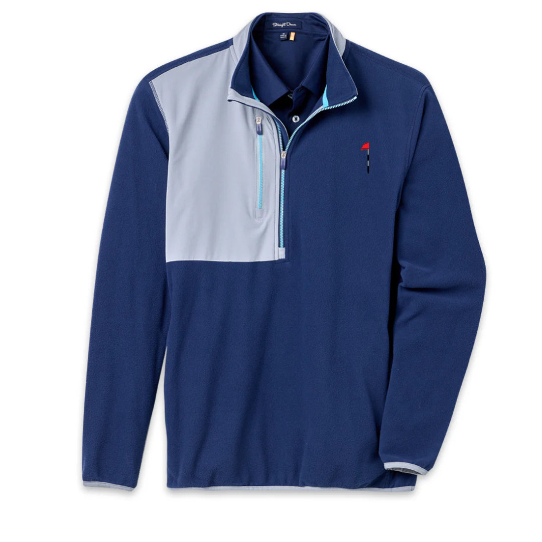 Dormie Flag Straight Down Moonstone 1/4 Zip