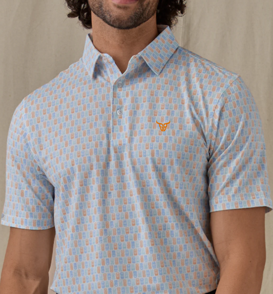 Straight Down Tiki Bar Polo
