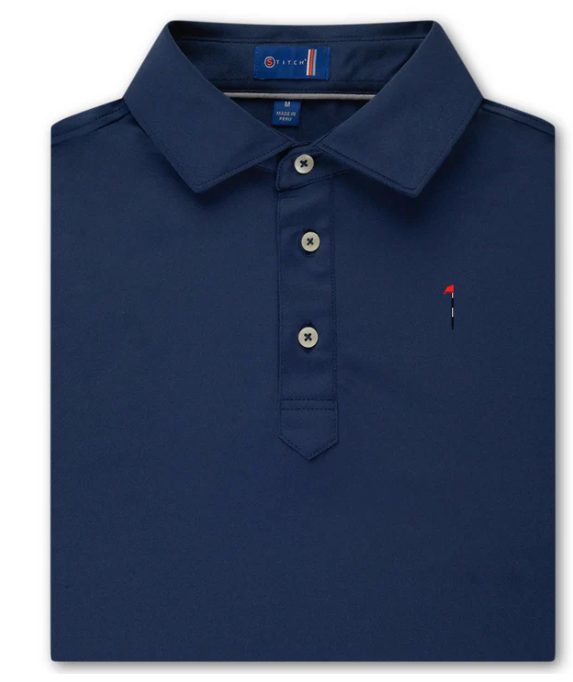 Dormie Flag STITCH Solid Pique Polo