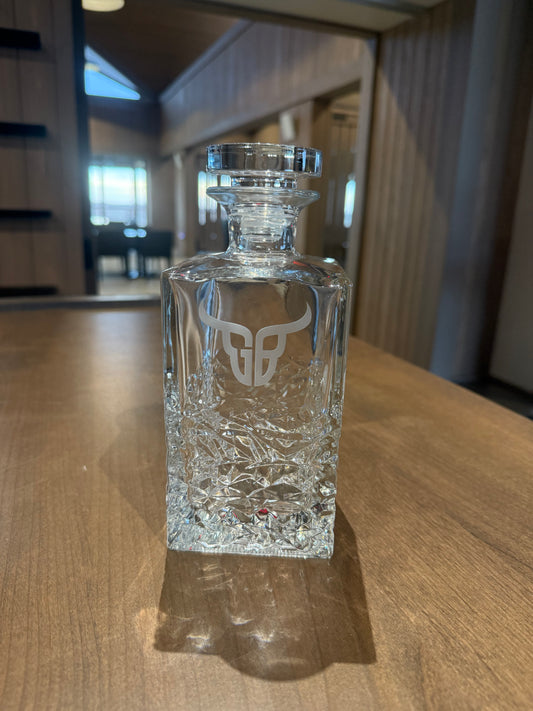 Sterling Cut Glass Whiskey Decanter