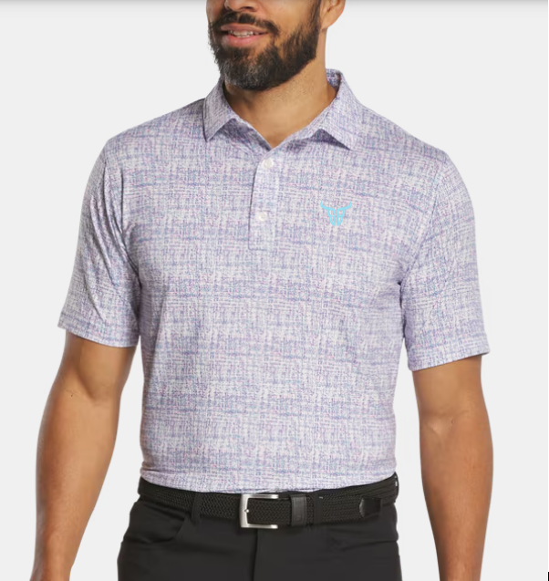 FootJoy Tweed Print Short Sleeve Polo