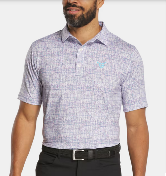 FootJoy Tweed Print Short Sleeve Polo