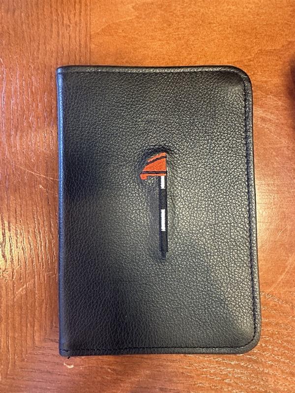 Dormie Flag Winston Collection Leather Scorecard Holder