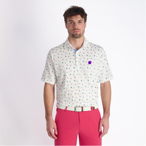 Victoria National Fairway & Greene Silks Print Polo