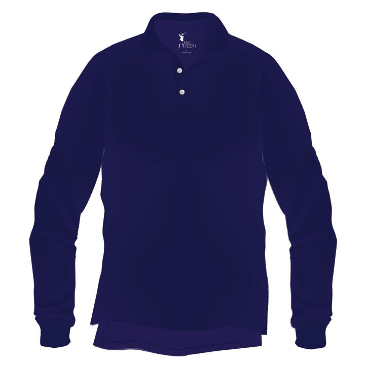 Fairway & Greene McHugh Solid Long Sleeve Tech Pique Polo