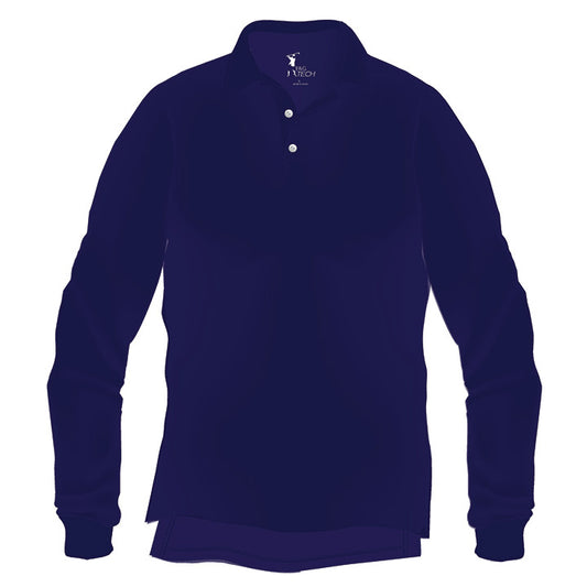 Fairway & Greene McHugh Solid Long Sleeve Tech Pique Polo