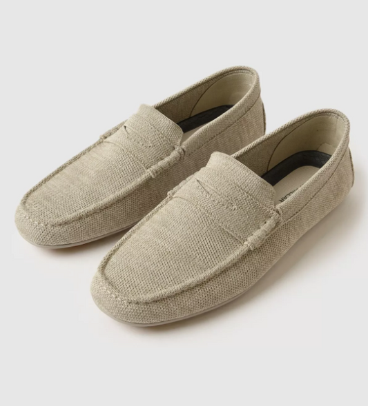 Peter Millar Shoes Cruise Knit Driver Stone