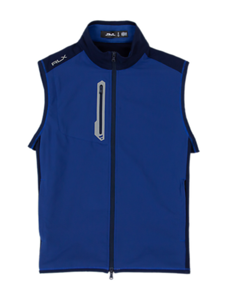 Hidden Creek RLX Tech Terry Full Zip Vest Royal Blue